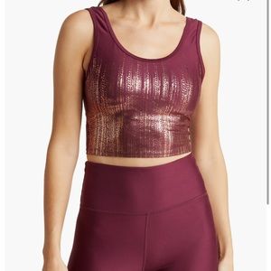 Metallic sports bra